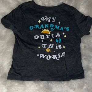 Old Navy Kids Tee - Dark Gray with Vibrant Print